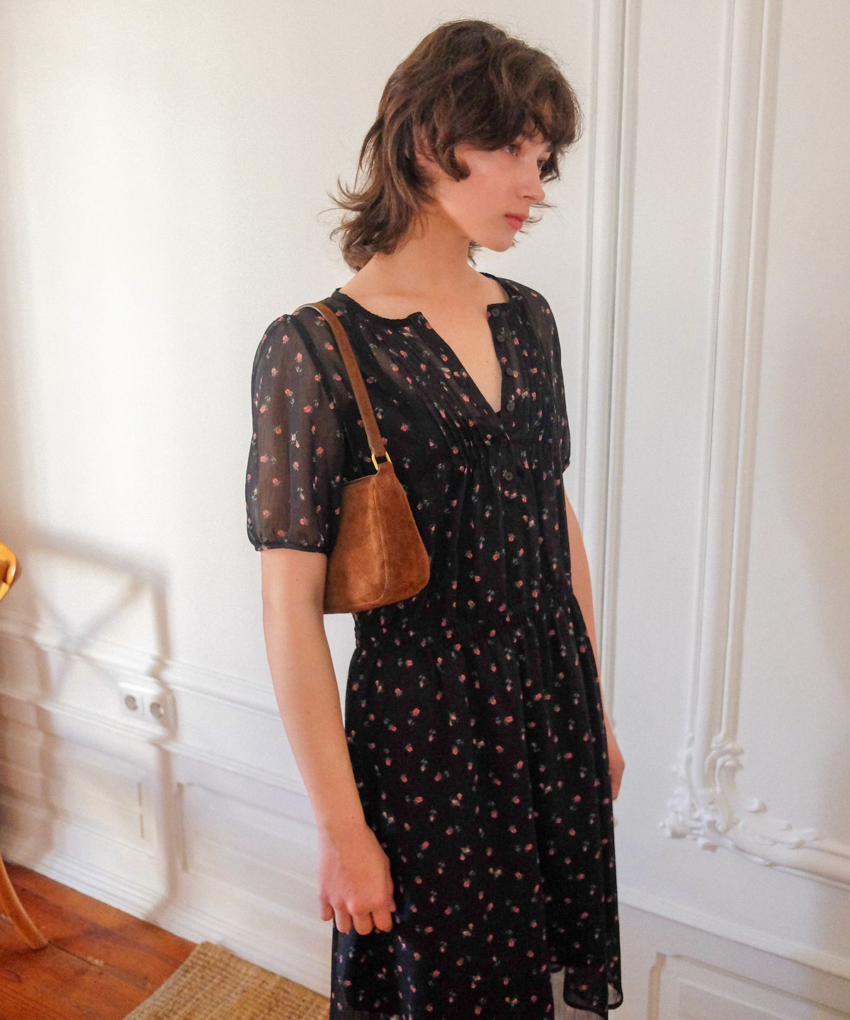 하케쉬(HACKESCH) Ann Dress_Black Flower