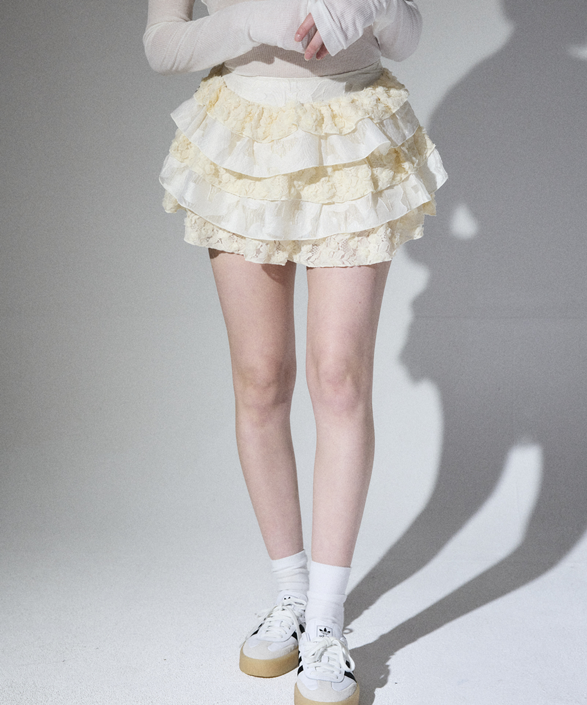 알리에나(ALIENAR) Rose cancan skirt