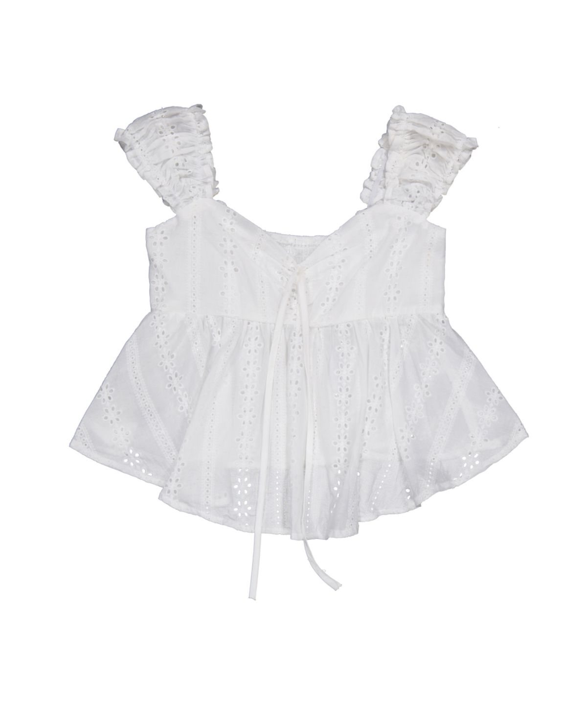 버진키스(VIRGINKISS) Angelo punching blouse - WHITE