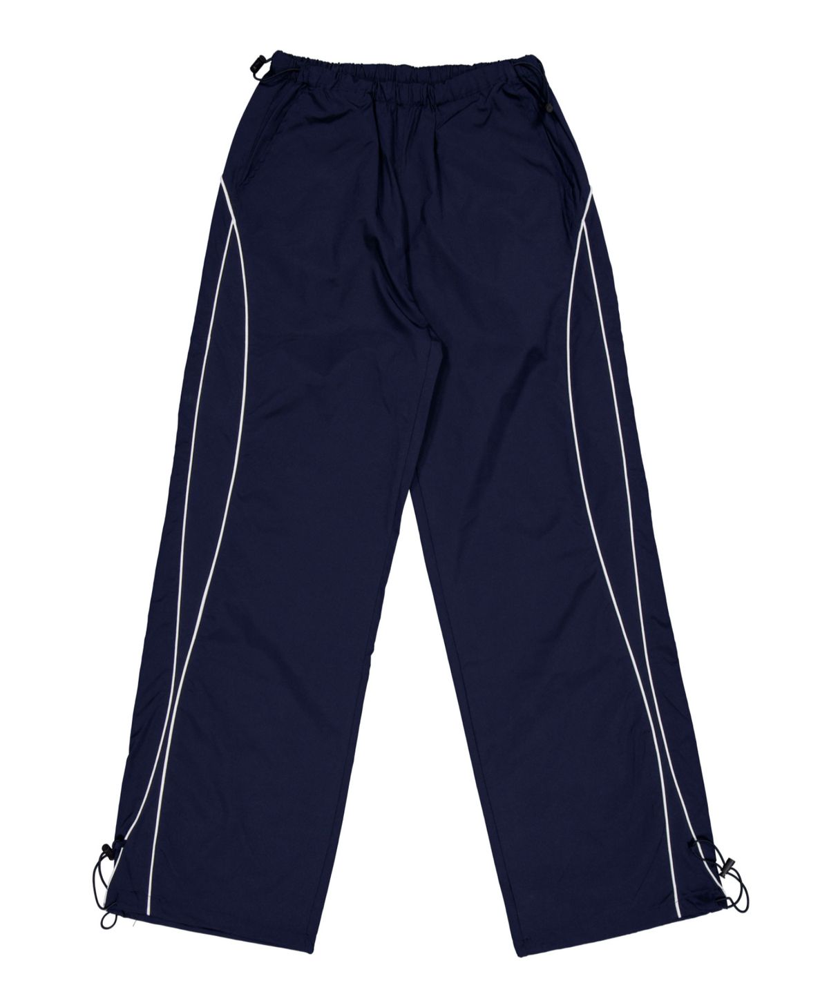 버진키스(VIRGINKISS) Pipe side line track pants - NAVY