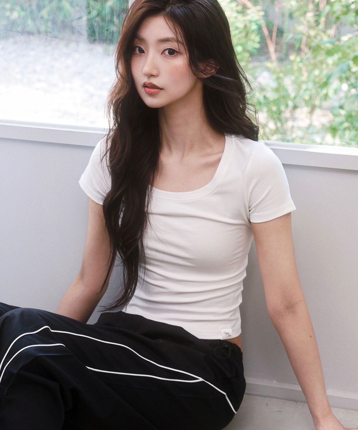버진키스(VIRGINKISS) Softie 1/2 t-shirt - WHITE