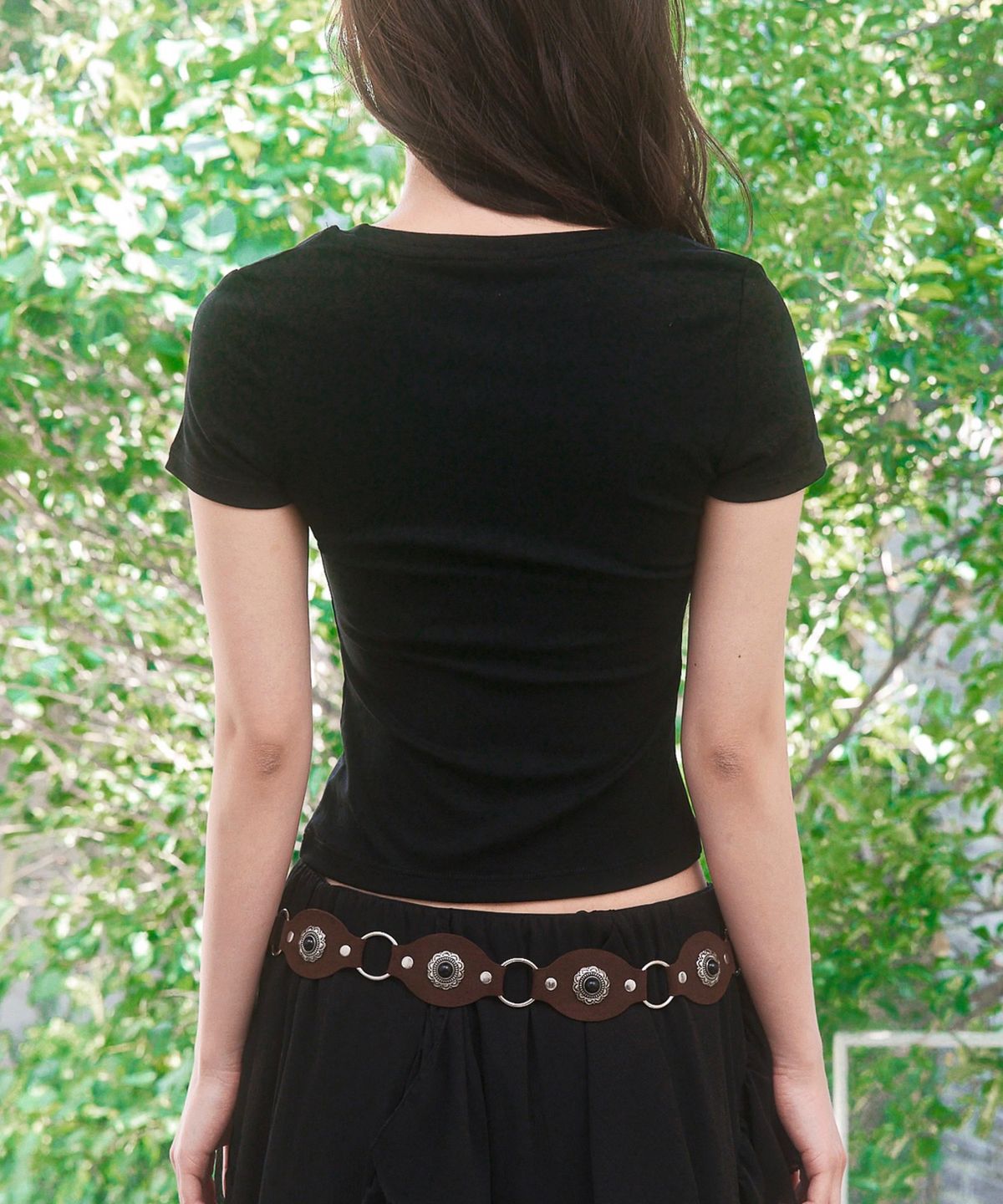 버진키스(VIRGINKISS) Softie 1/2 t-shirt - BLACK
