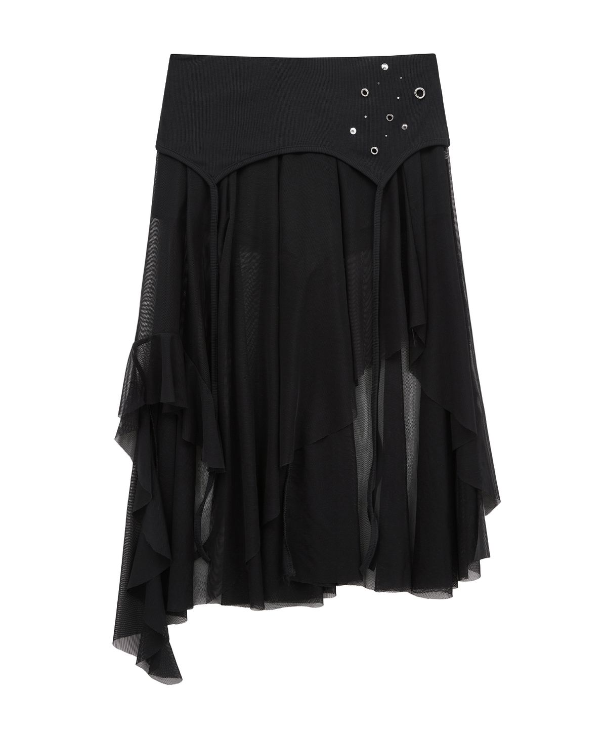 미드나잇 무브(MIDNIGHT MOVE) ey mesh skirt (black)
