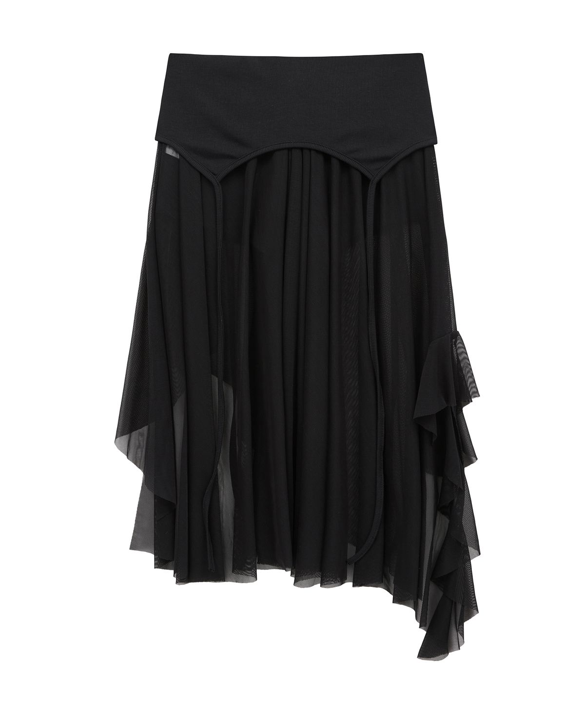미드나잇 무브(MIDNIGHT MOVE) ey mesh skirt (black)