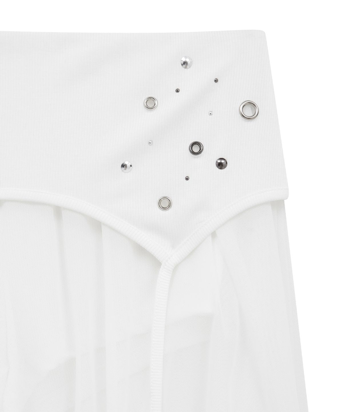 미드나잇 무브(MIDNIGHT MOVE) ey mesh skirt (white)