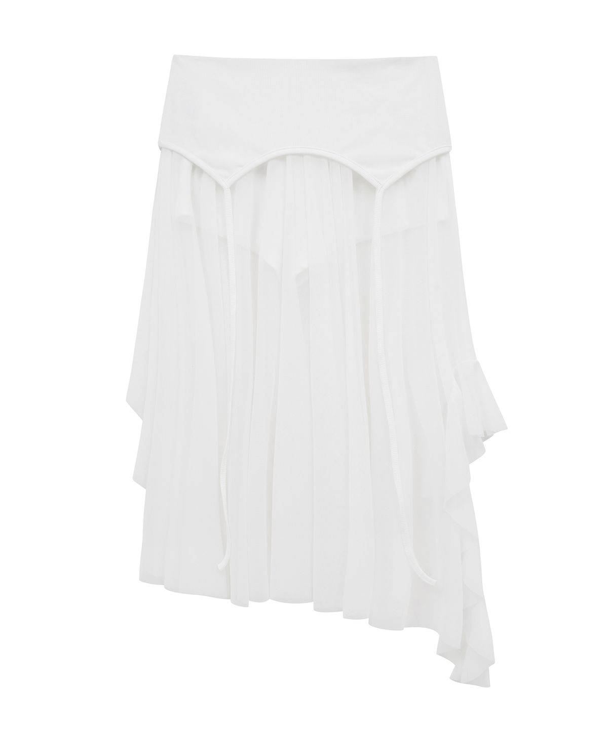 미드나잇 무브(MIDNIGHT MOVE) ey mesh skirt (white)