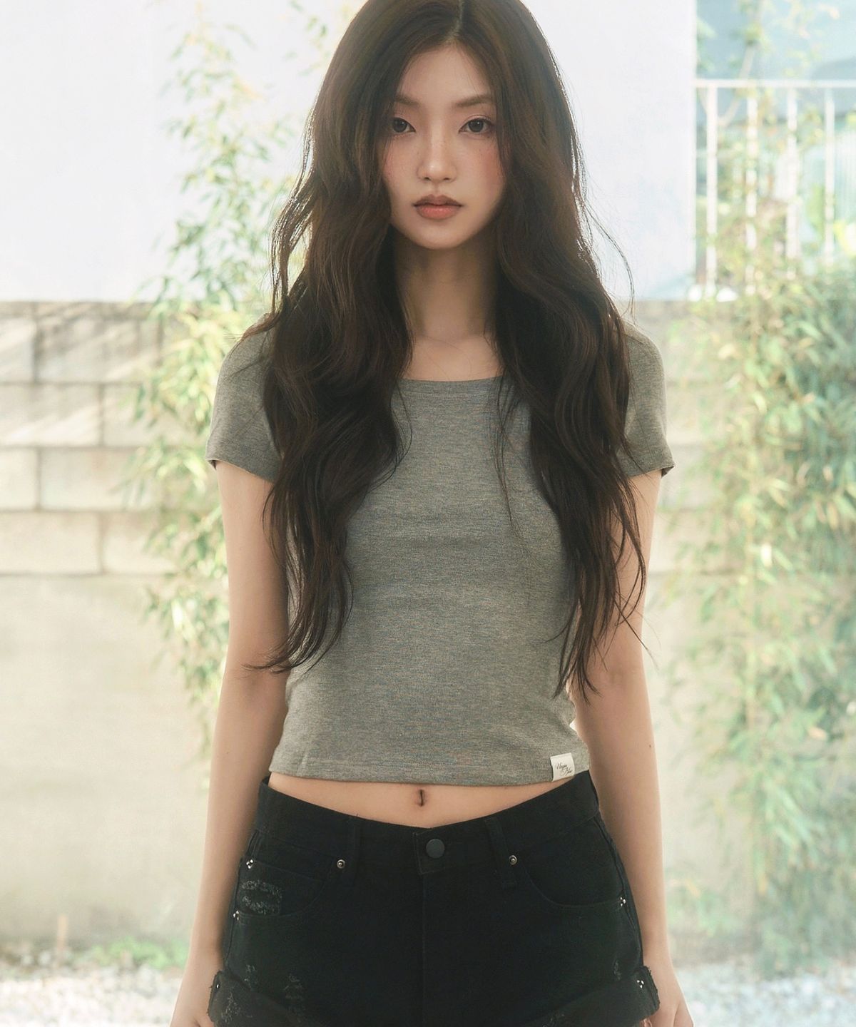 버진키스(VIRGINKISS) Softie 1/2 t-shirt - GRAY