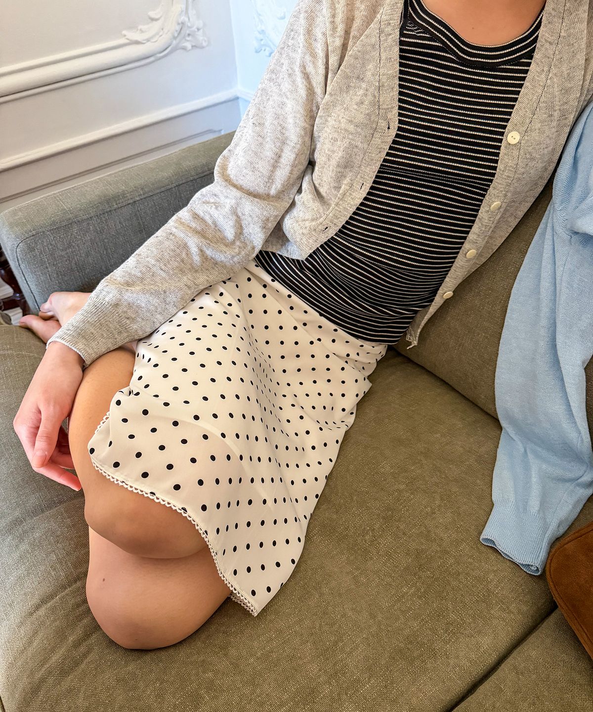 하케쉬(HACKESCH) July Skirt_Dot White