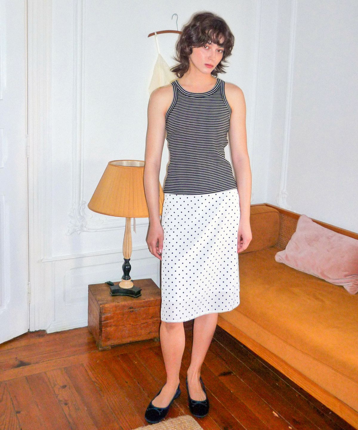 하케쉬(HACKESCH) July Skirt_Dot White