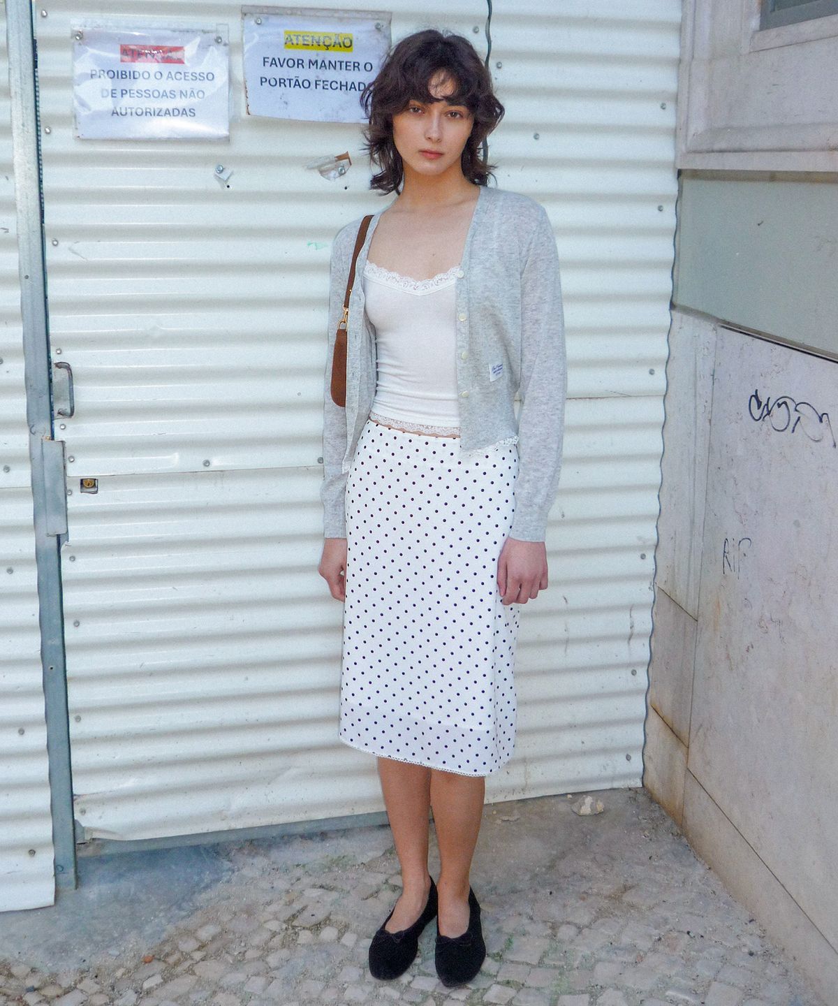 하케쉬(HACKESCH) July Skirt_Dot White