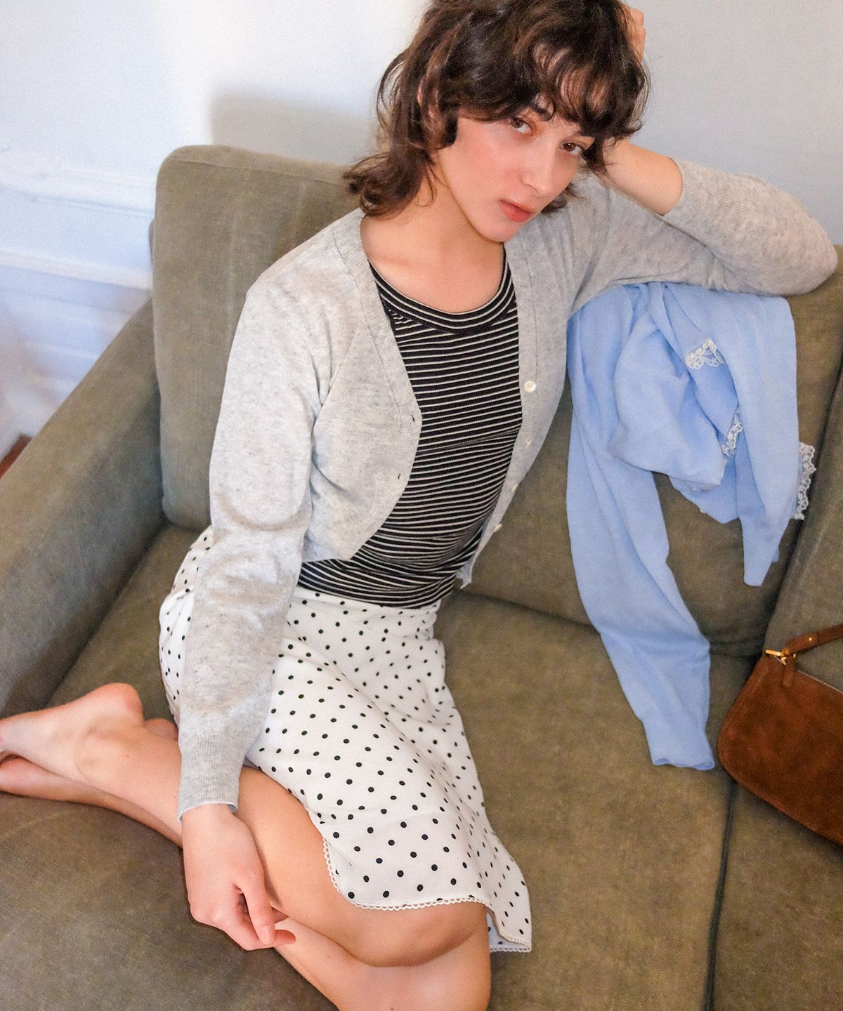 하케쉬(HACKESCH) July Skirt_Dot White