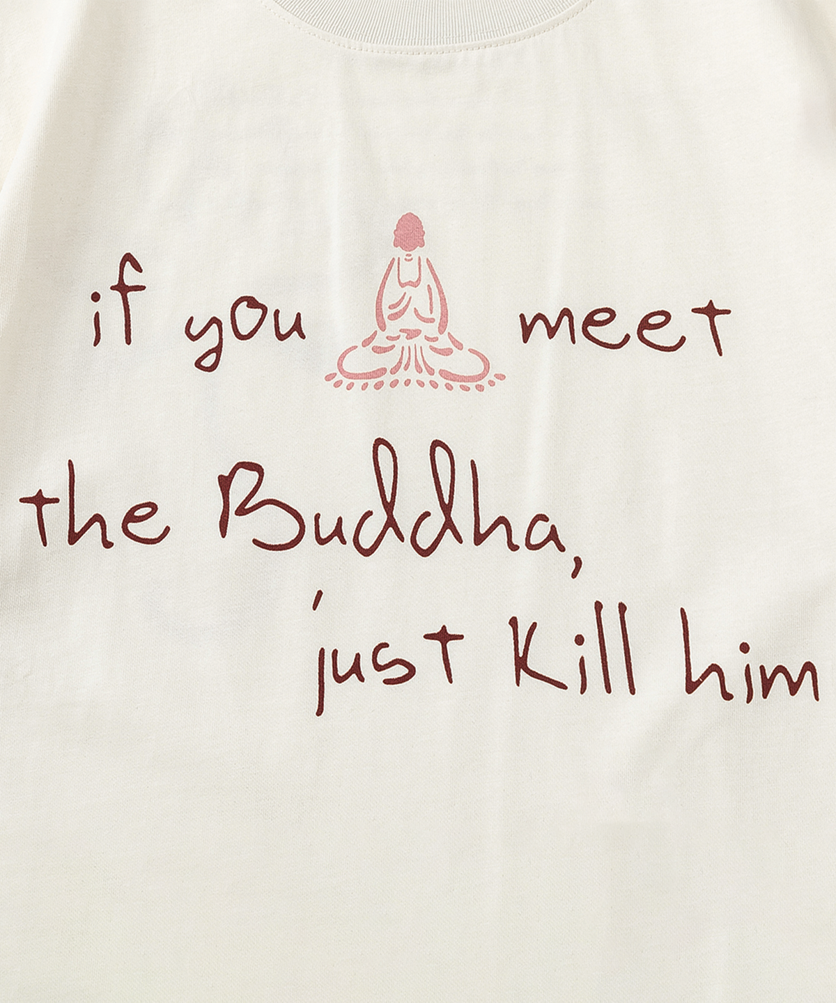 바반투(BHAVANTU) KILL THE BUDDHA 반팔티 아이보리
