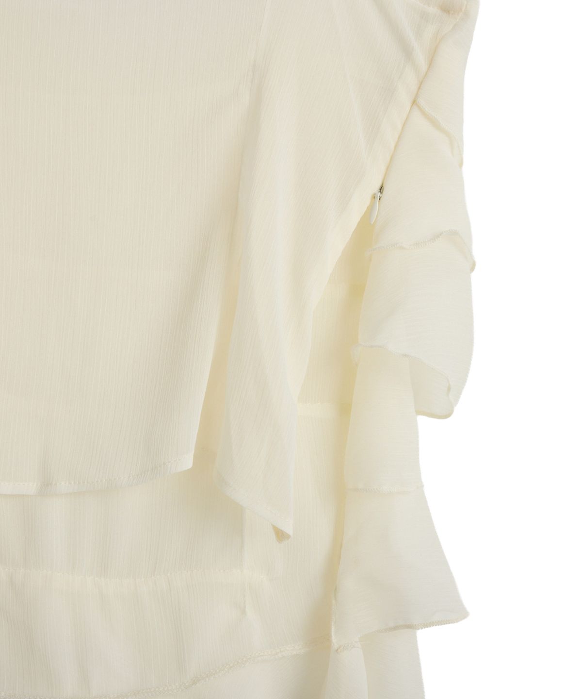 버진키스(VIRGINKISS) Fairy ruffle tail blouse - IVORY