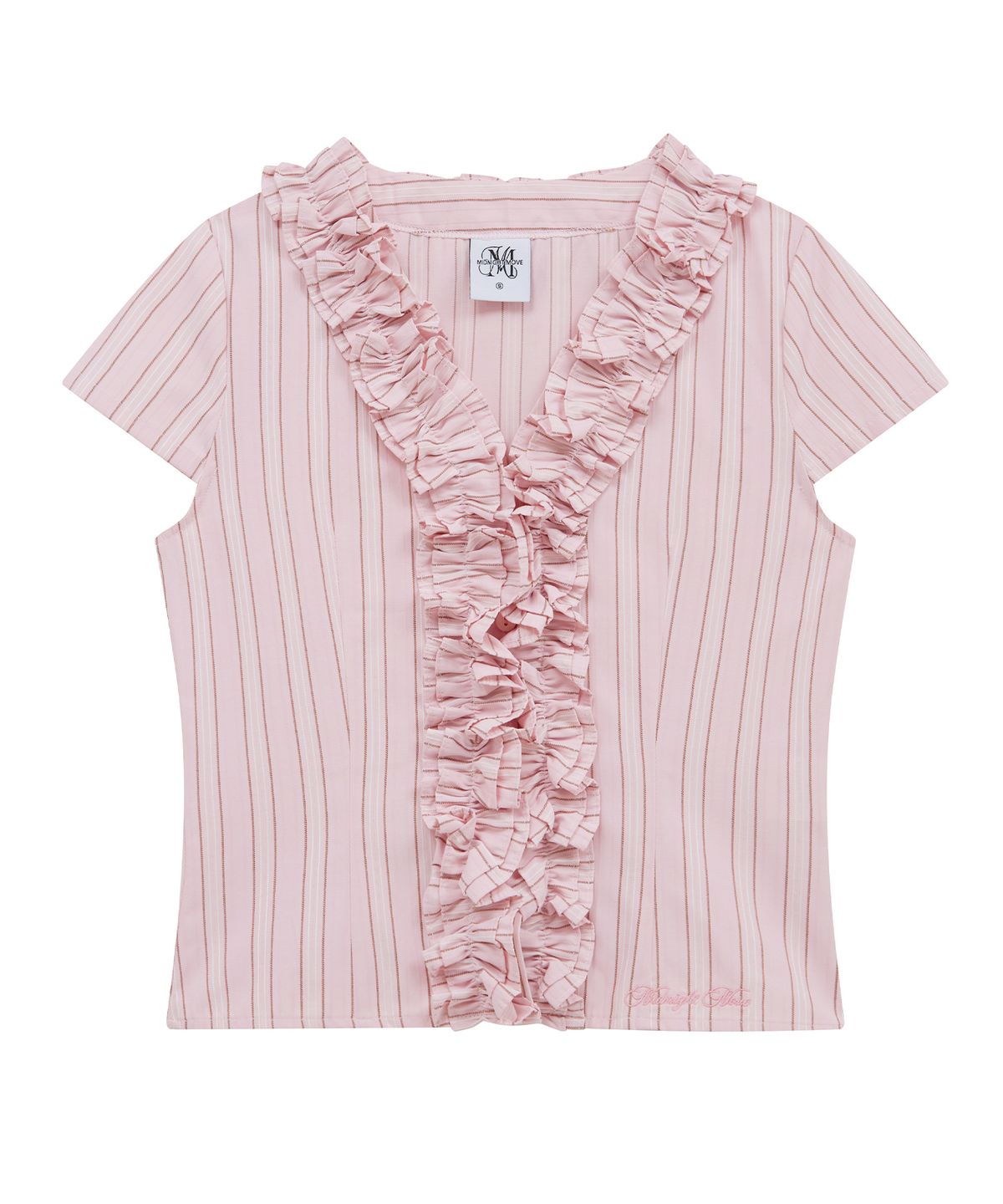 미드나잇 무브(MIDNIGHT MOVE) st frill shirt (pink)