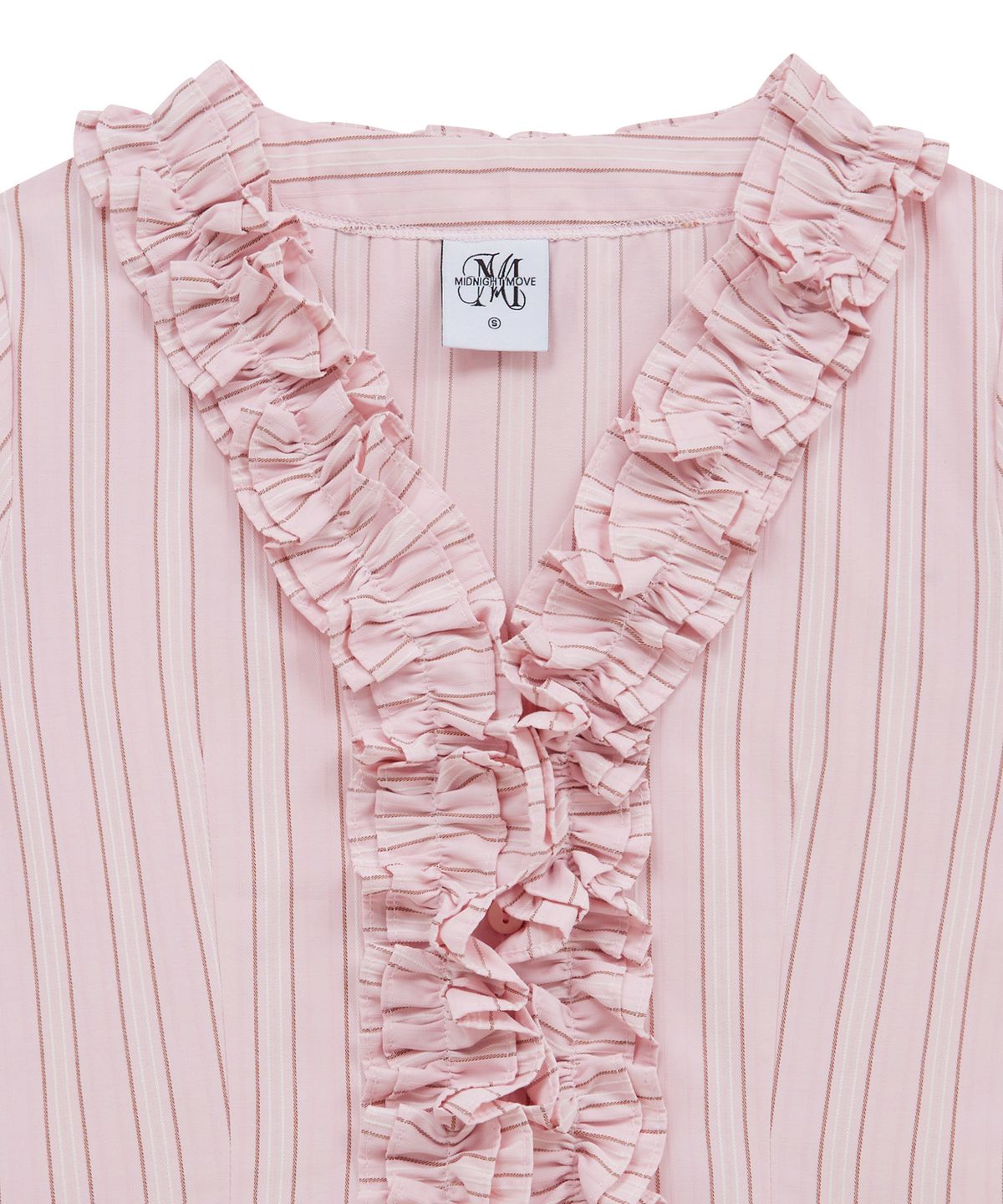 미드나잇 무브(MIDNIGHT MOVE) st frill shirt (pink)