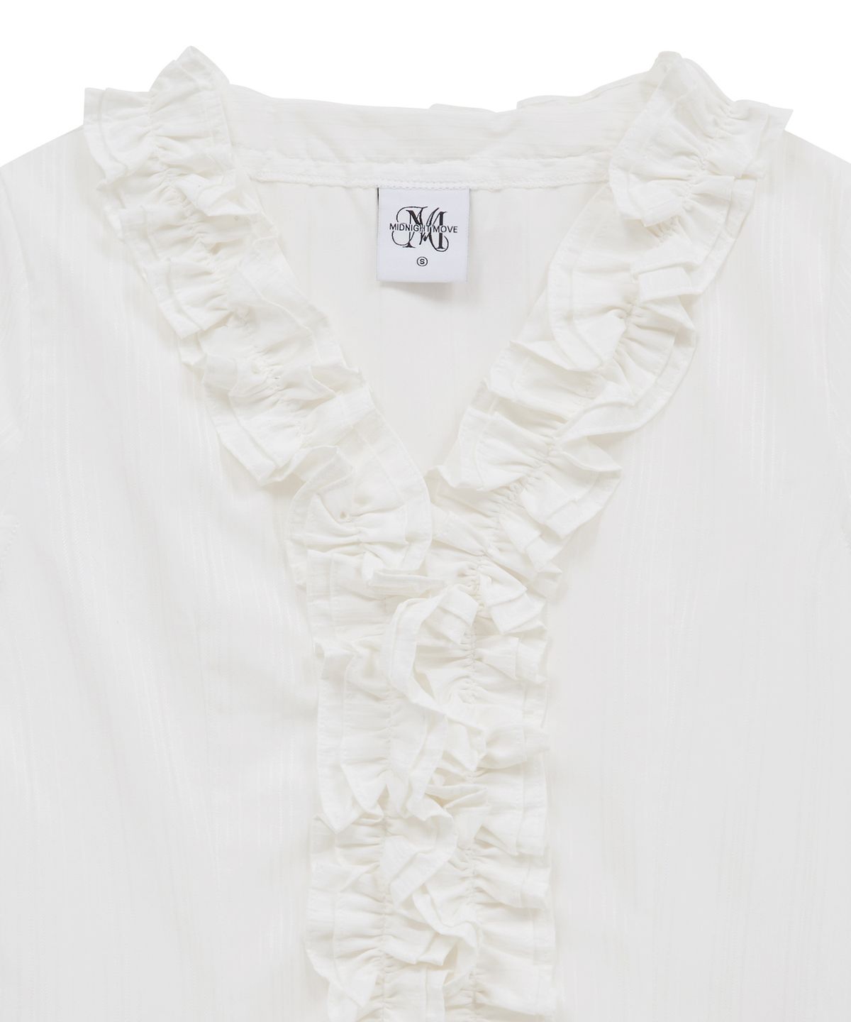 미드나잇 무브(MIDNIGHT MOVE) st frill shirt (white)