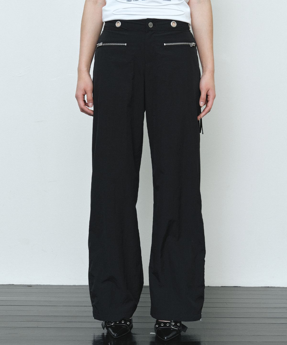 미드나잇 무브(MIDNIGHT MOVE) strap ny pants (black)