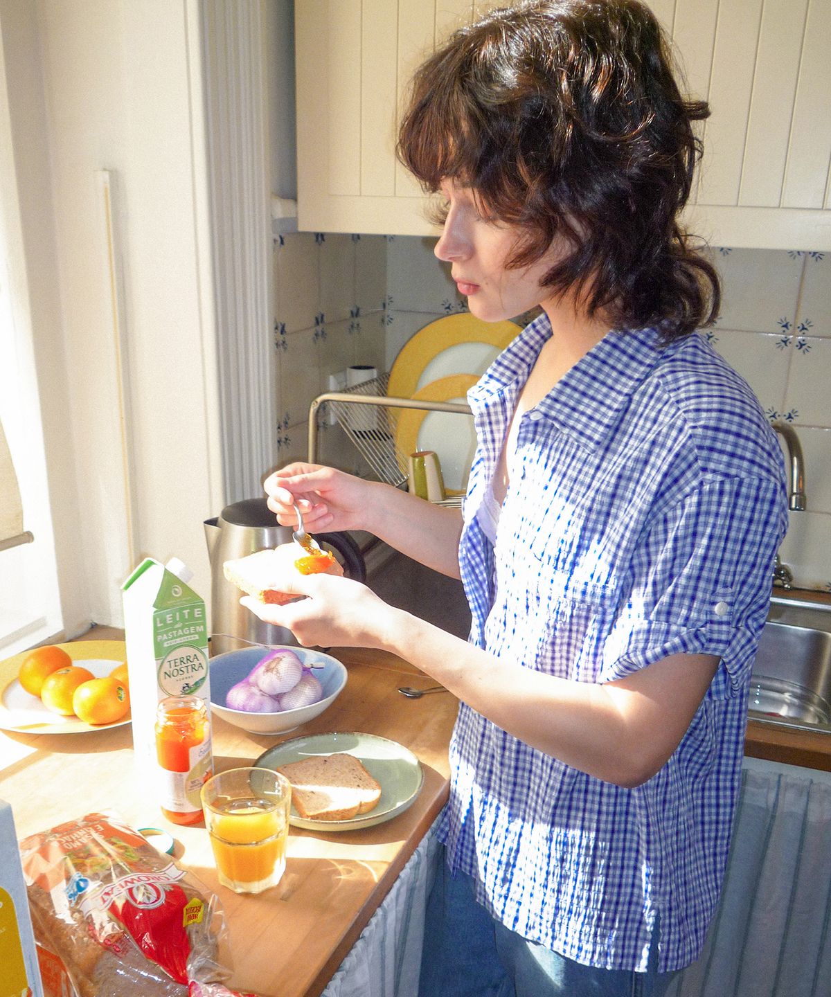 하케쉬(HACKESCH) Lay Shirt_Blue Check