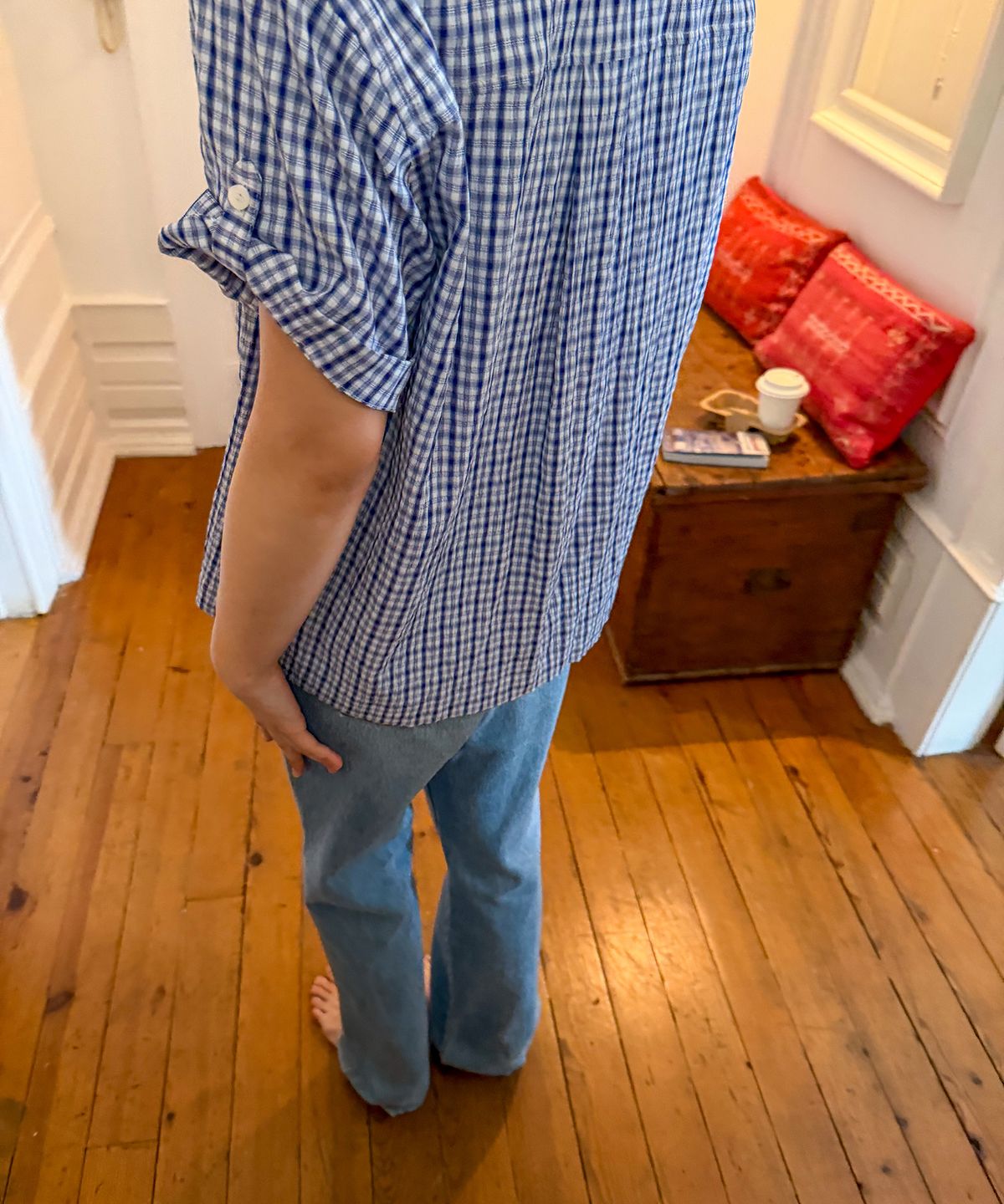 하케쉬(HACKESCH) Lay Shirt_Blue Check
