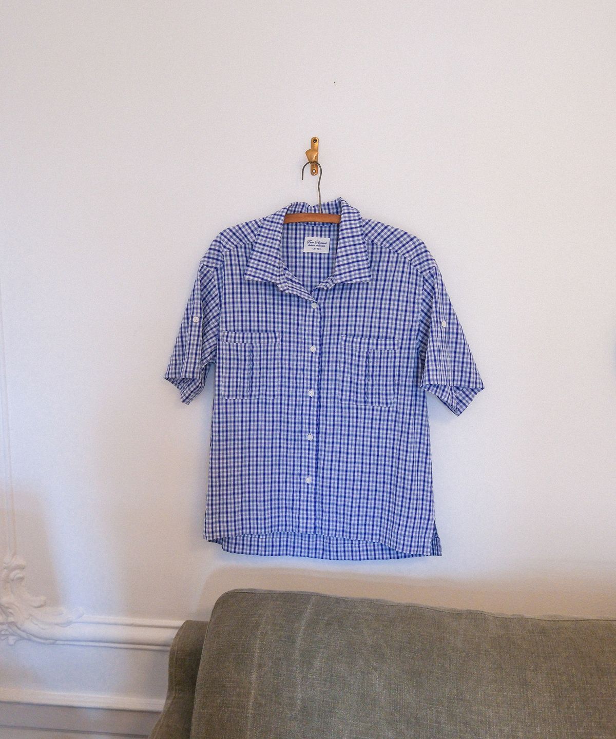 하케쉬(HACKESCH) Lay Shirt_Blue Check