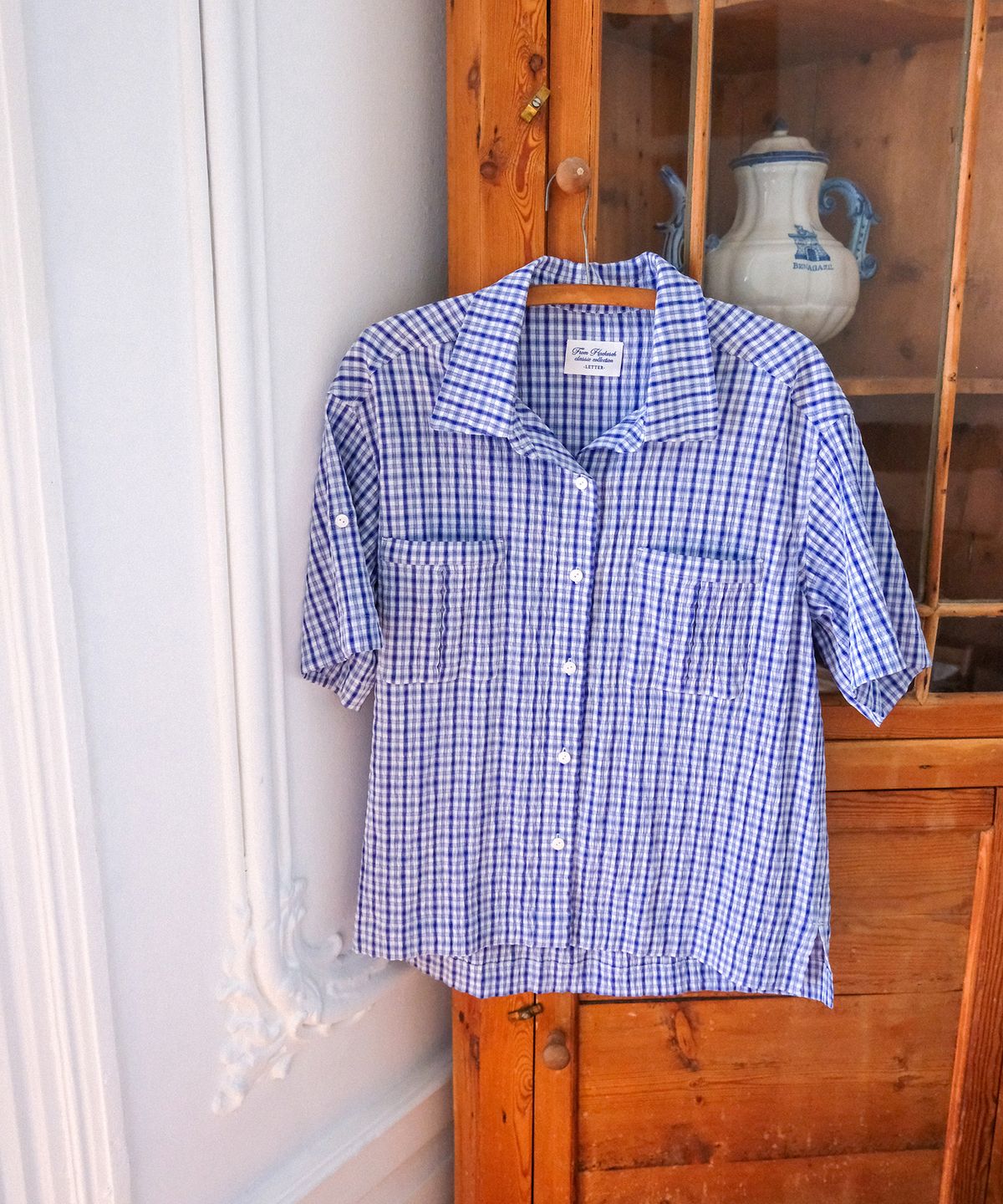 하케쉬(HACKESCH) Lay Shirt_Blue Check