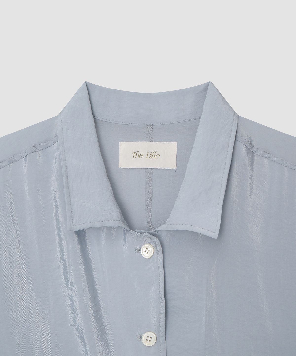 더 릴(THE LILLE) Safari Shirts Jacket_Skyblue