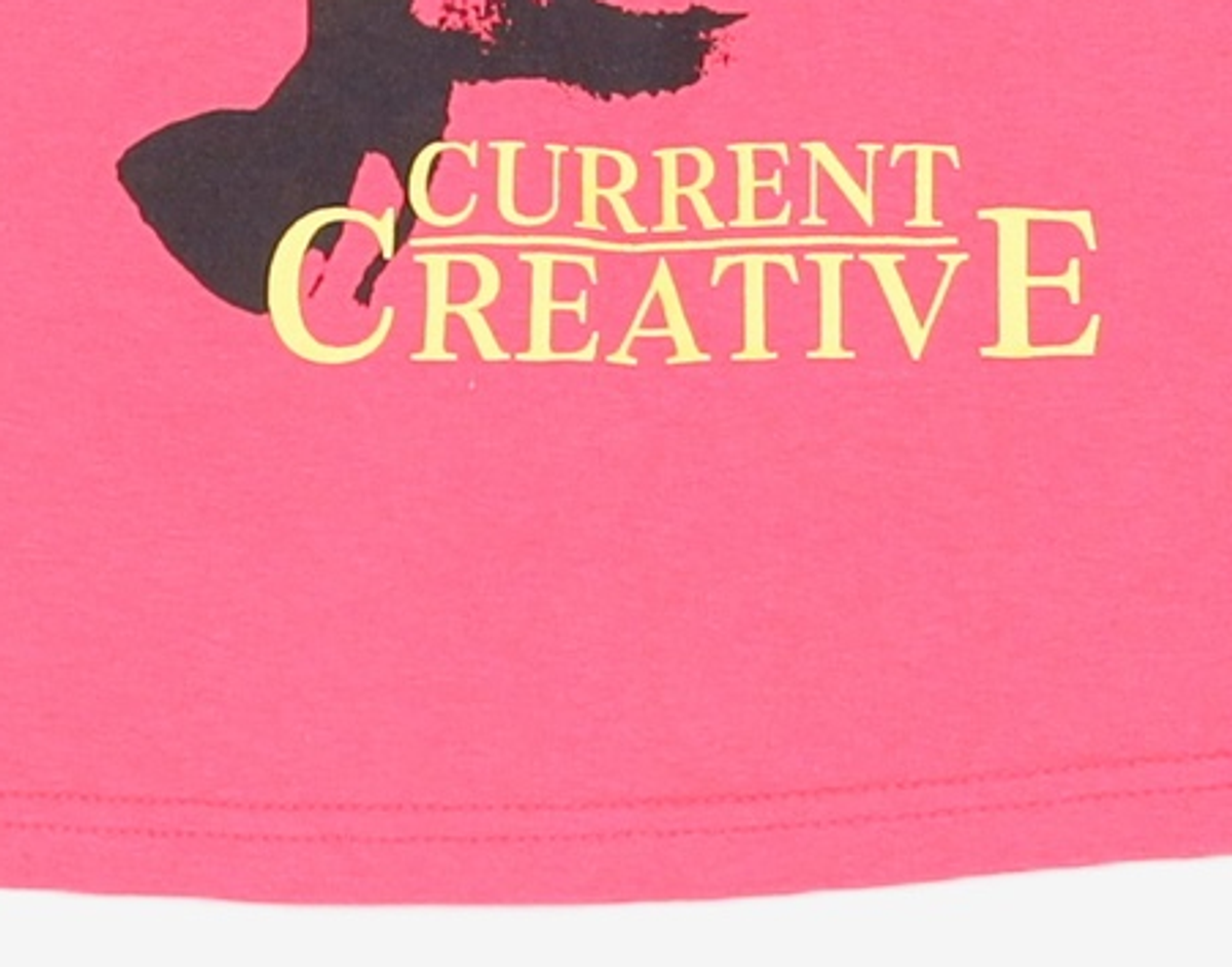 커렌트(CURRENT) 90S PRINTED CROP TEE [PINK] FREE