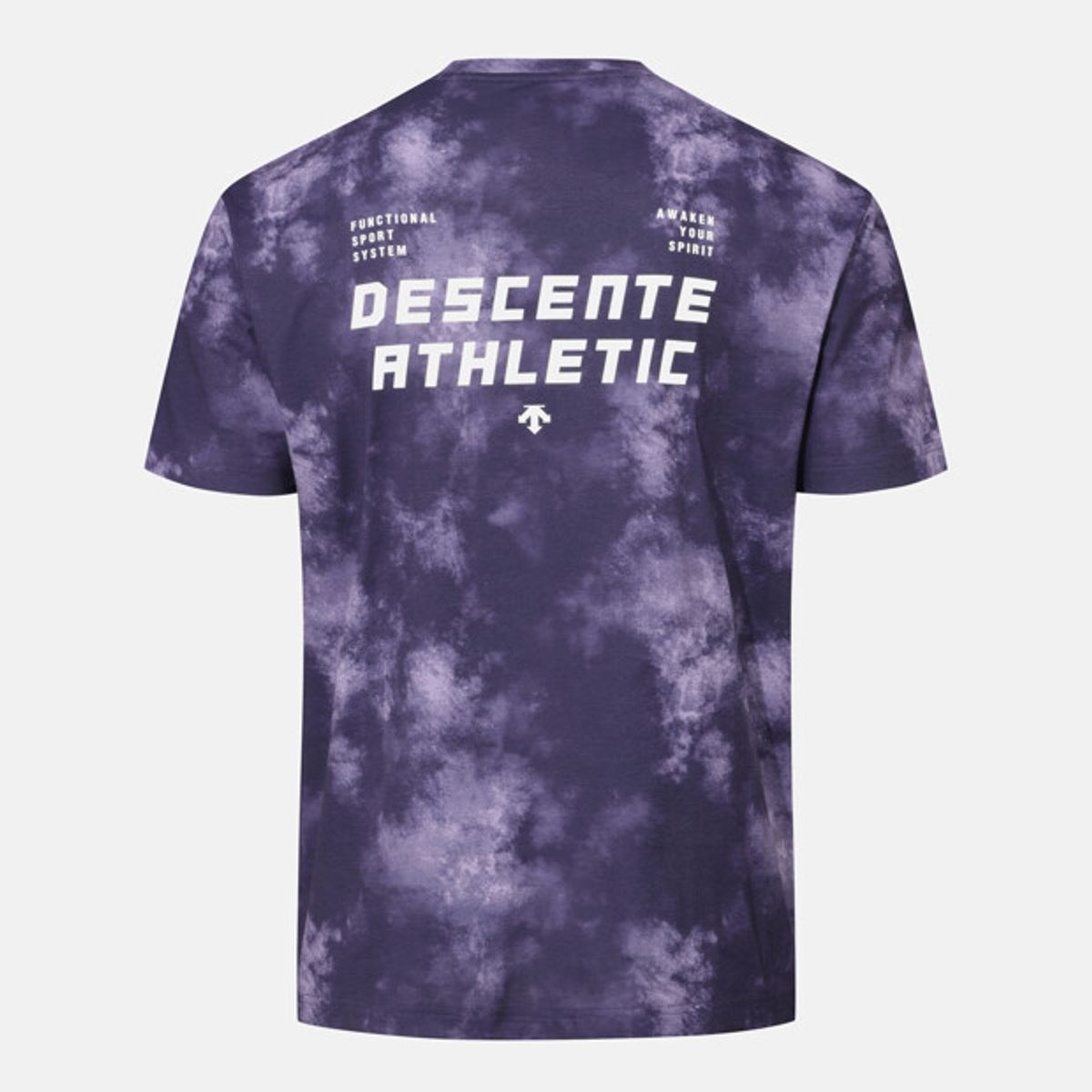 데상트(DESCENTE) 트레이닝 워싱 반팔 티셔츠 퍼플 SR221TTS51