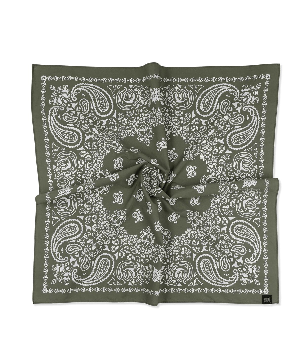 브라운브레스(BROWNBREATH) PASLEY BANDANA - KHAKI