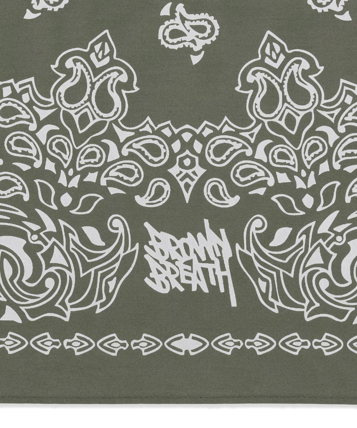 브라운브레스(BROWNBREATH) PASLEY BANDANA - KHAKI