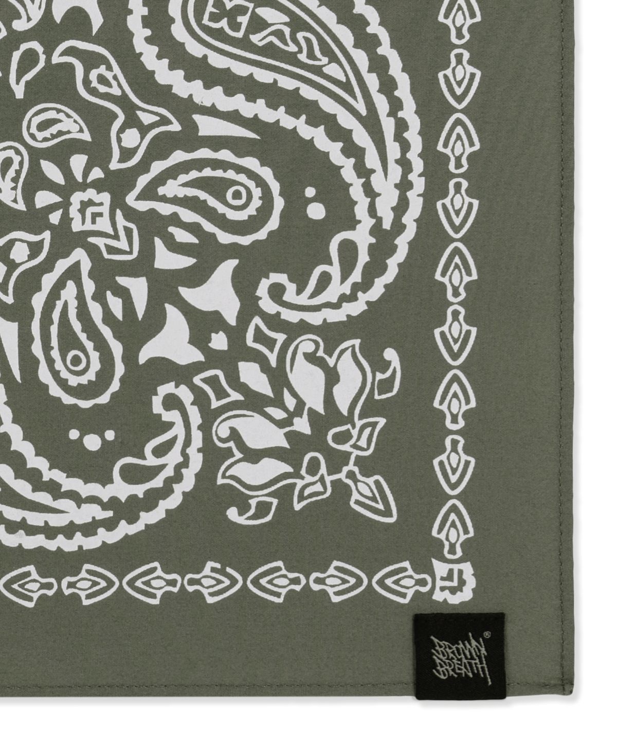 브라운브레스(BROWNBREATH) PASLEY BANDANA - KHAKI