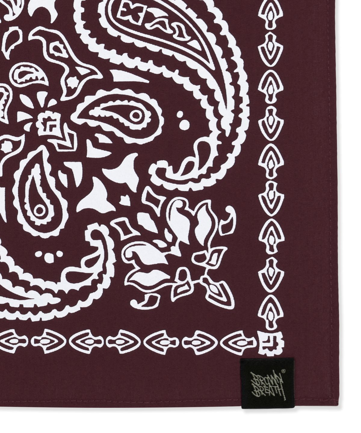 브라운브레스(BROWNBREATH) PASLEY BANDANA - BURGANDY