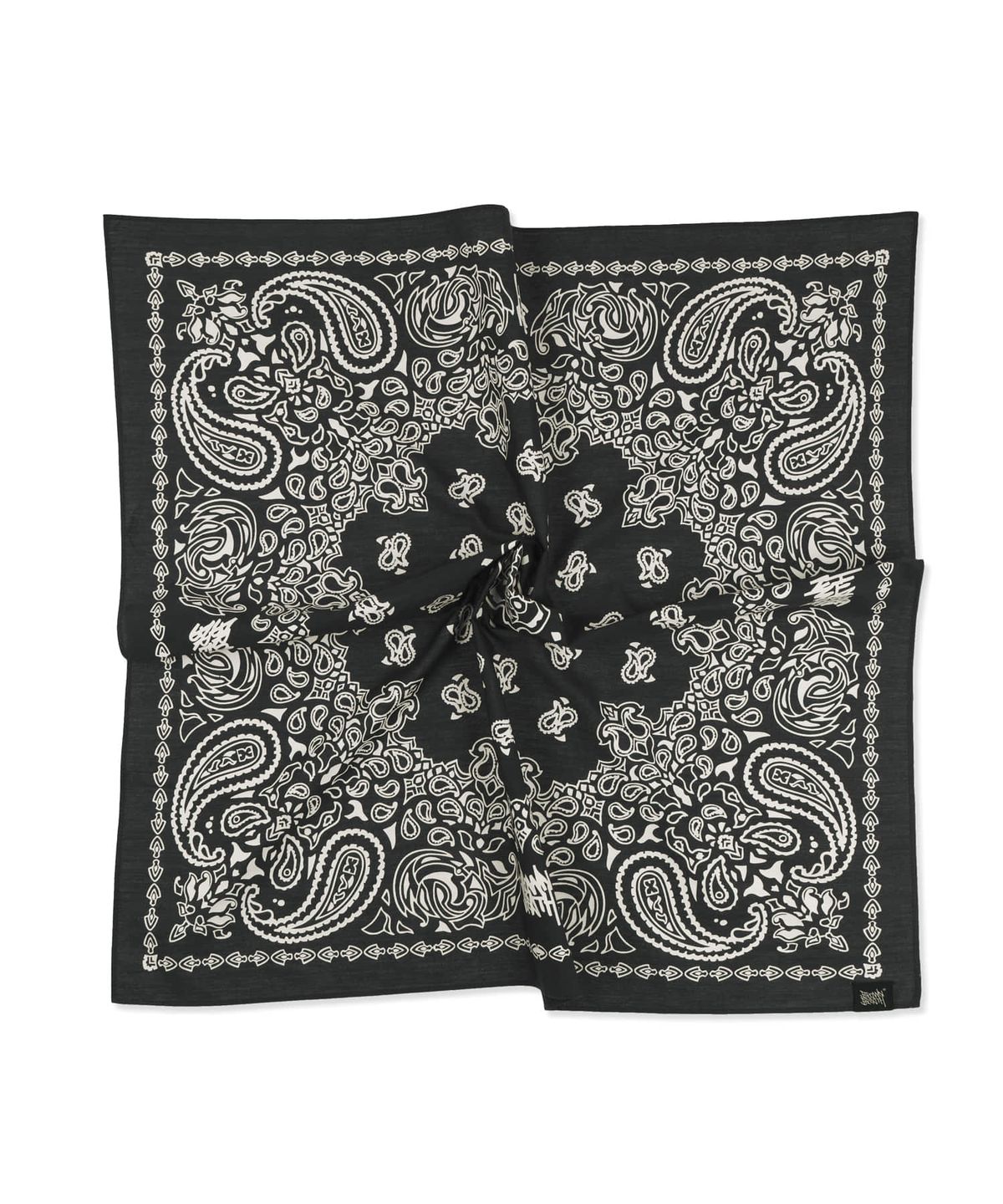 브라운브레스(BROWNBREATH) PASLEY BANDANA - CHARCOAL