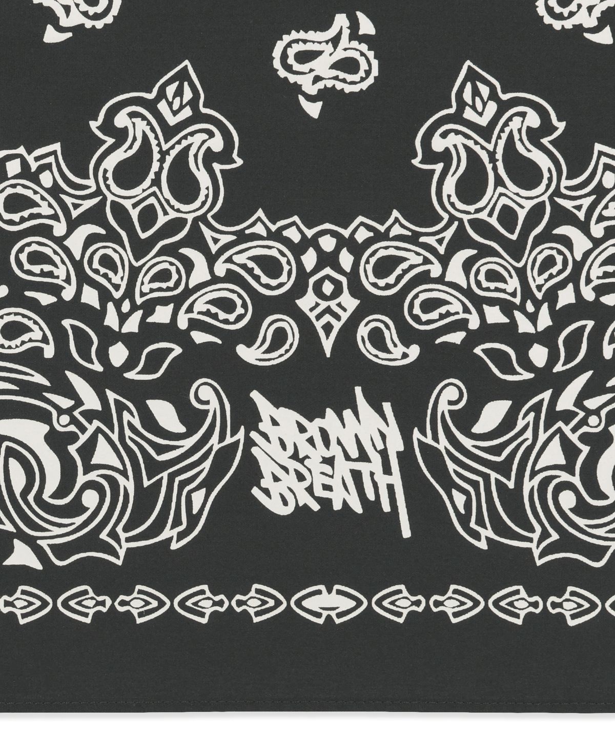 브라운브레스(BROWNBREATH) PASLEY BANDANA - CHARCOAL