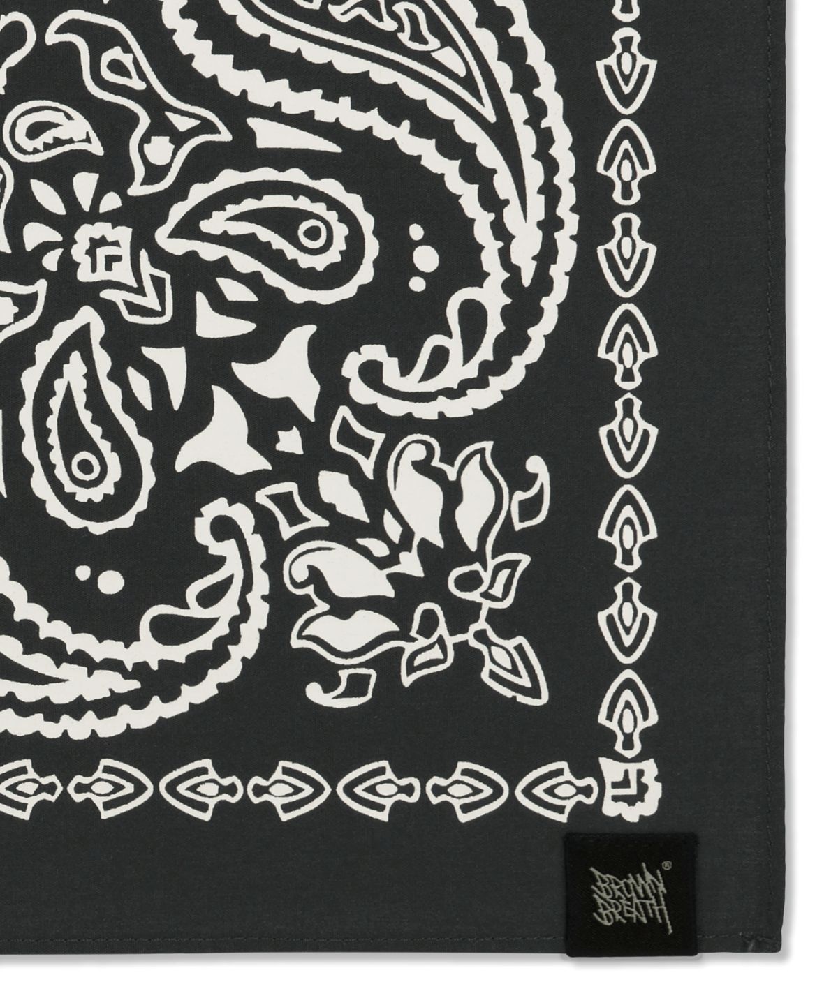 브라운브레스(BROWNBREATH) PASLEY BANDANA - CHARCOAL
