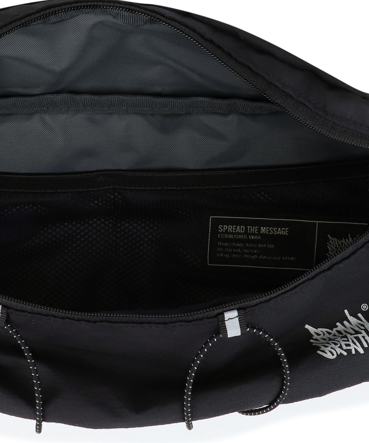 브라운브레스(BROWNBREATH) TAG HIP SACK - BLACK