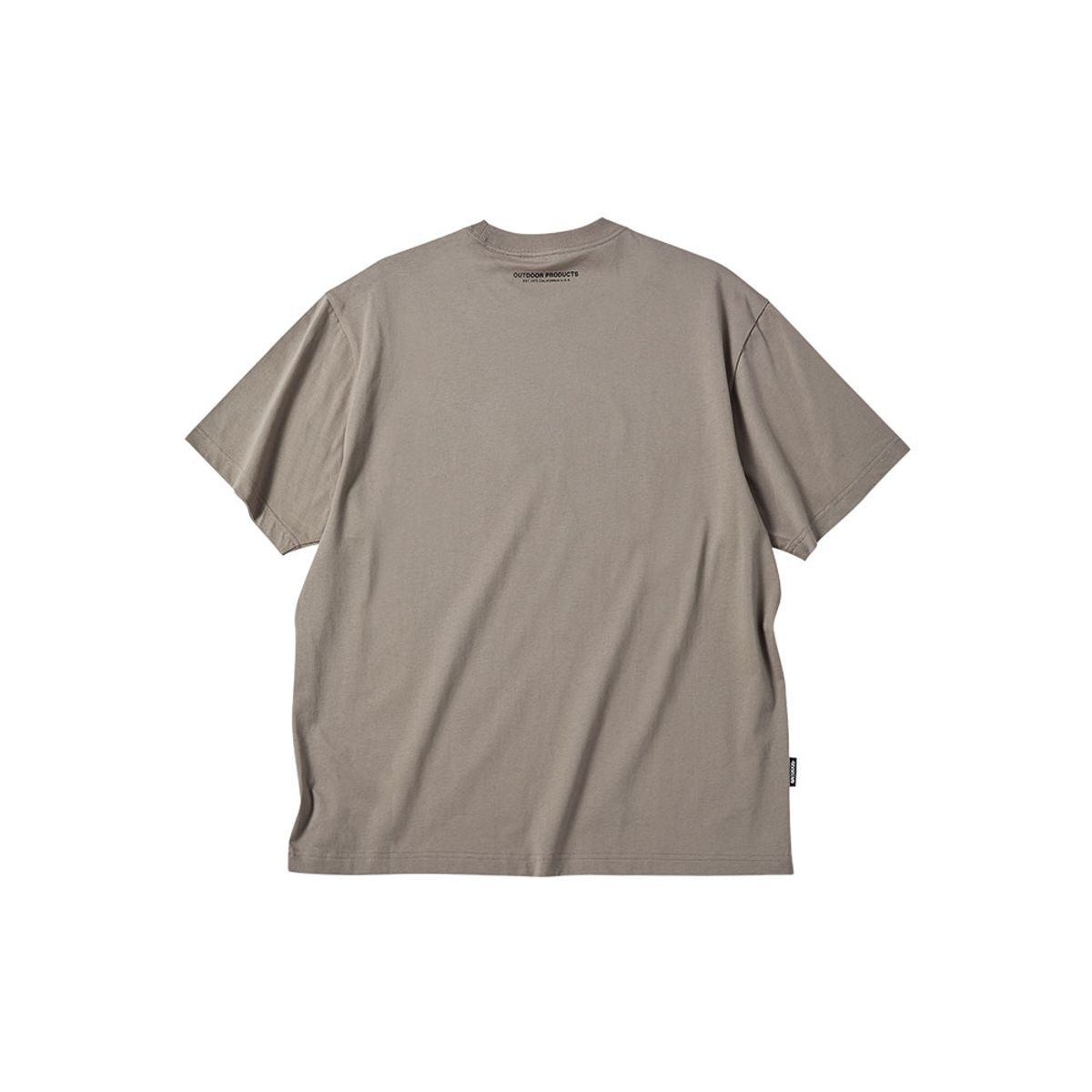 아웃도어 프로덕츠(OUTDOOR PRODUCTS) 루즈핏 모노 스탠다드 로고 티셔츠 (연브라운)
