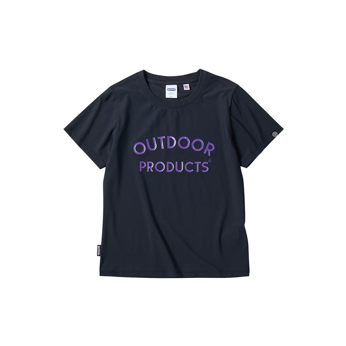 아웃도어 프로덕츠(OUTDOOR PRODUCTS) 여성 플렉스 크롭 티셔츠 (네이비)