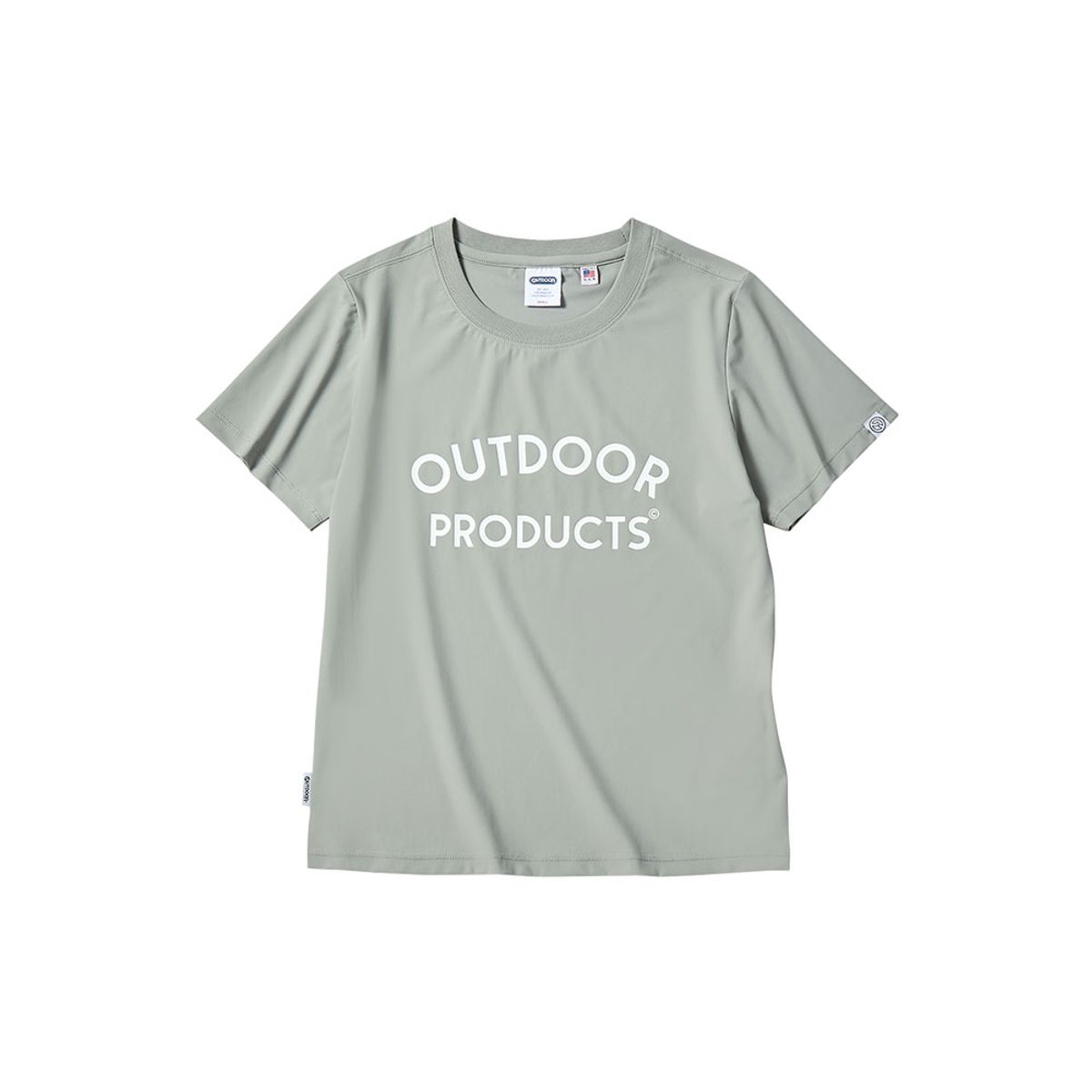 아웃도어 프로덕츠(OUTDOOR PRODUCTS) 여성 플렉스 크롭 티셔츠 (연그레이)