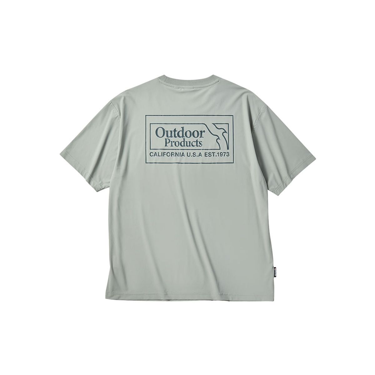 아웃도어 프로덕츠(OUTDOOR PRODUCTS) 플렉스 아카이브 로고 티셔츠 (연그레이)