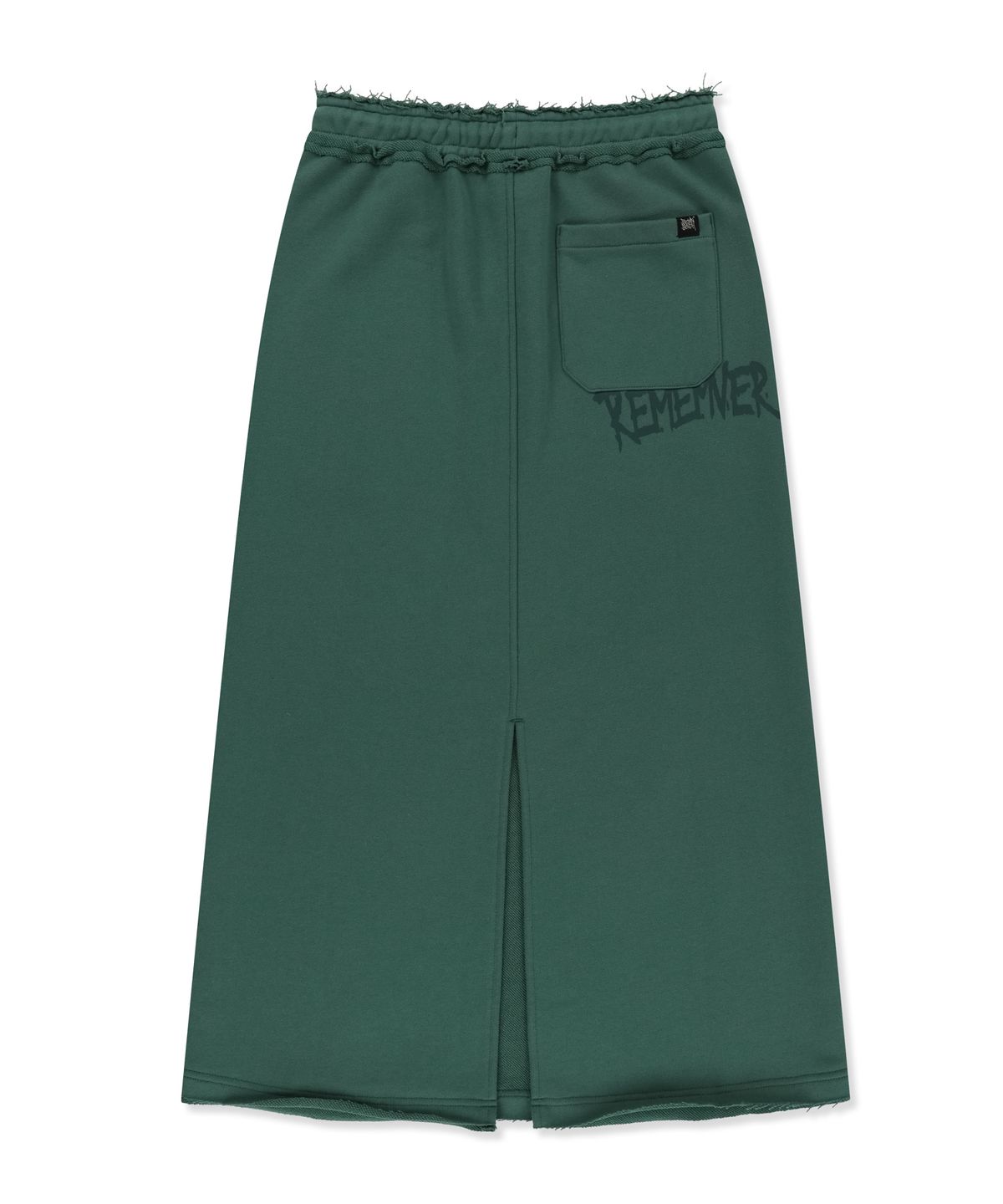 브라운브레스(BROWNBREATH) W GRAFFITI MAXI SKIRT - BLUE GREEN