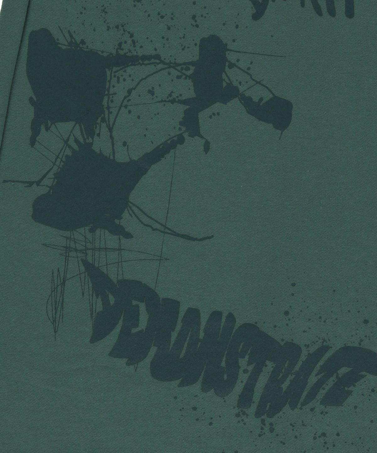 브라운브레스(BROWNBREATH) W GRAFFITI MAXI SKIRT - BLUE GREEN