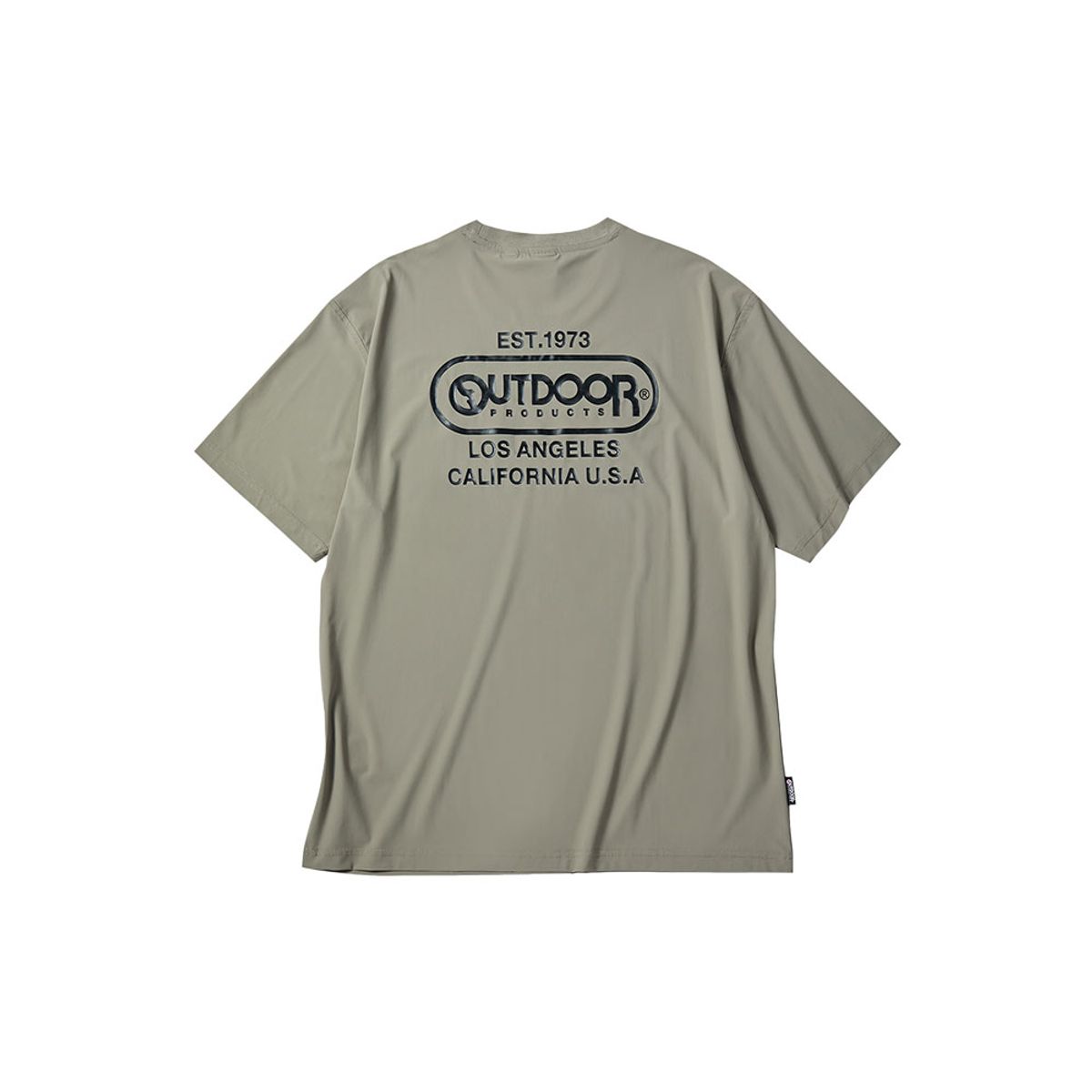 아웃도어 프로덕츠(OUTDOOR PRODUCTS) 플렉스 베이직 로고 티셔츠 (모카)