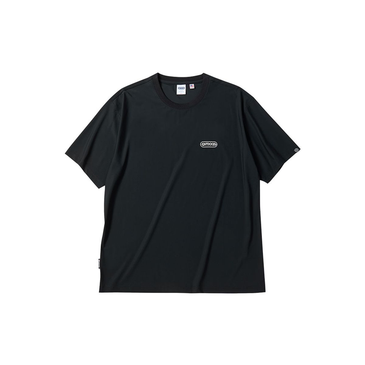 아웃도어 프로덕츠(OUTDOOR PRODUCTS) 플렉스 베이직 로고 티셔츠 (블랙)