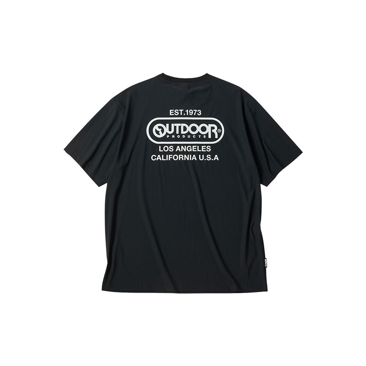 아웃도어 프로덕츠(OUTDOOR PRODUCTS) 플렉스 베이직 로고 티셔츠 (블랙)