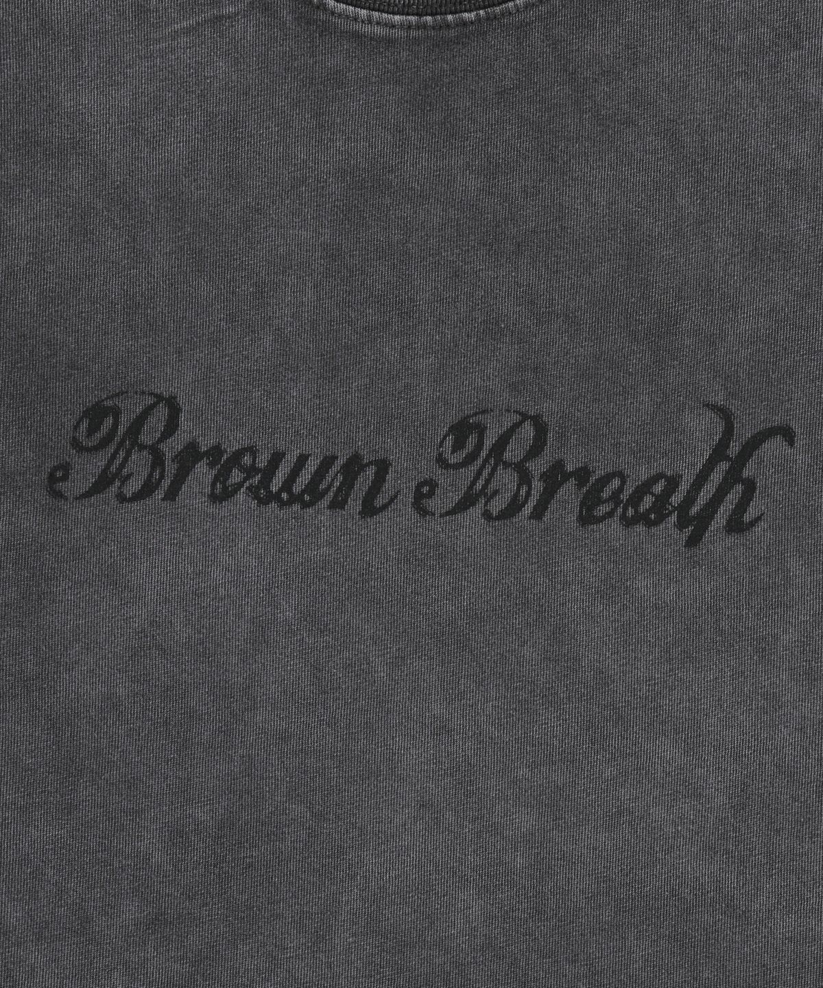 브라운브레스(BROWNBREATH) W WASHED BB REGULAR TEE - CHARCOAL