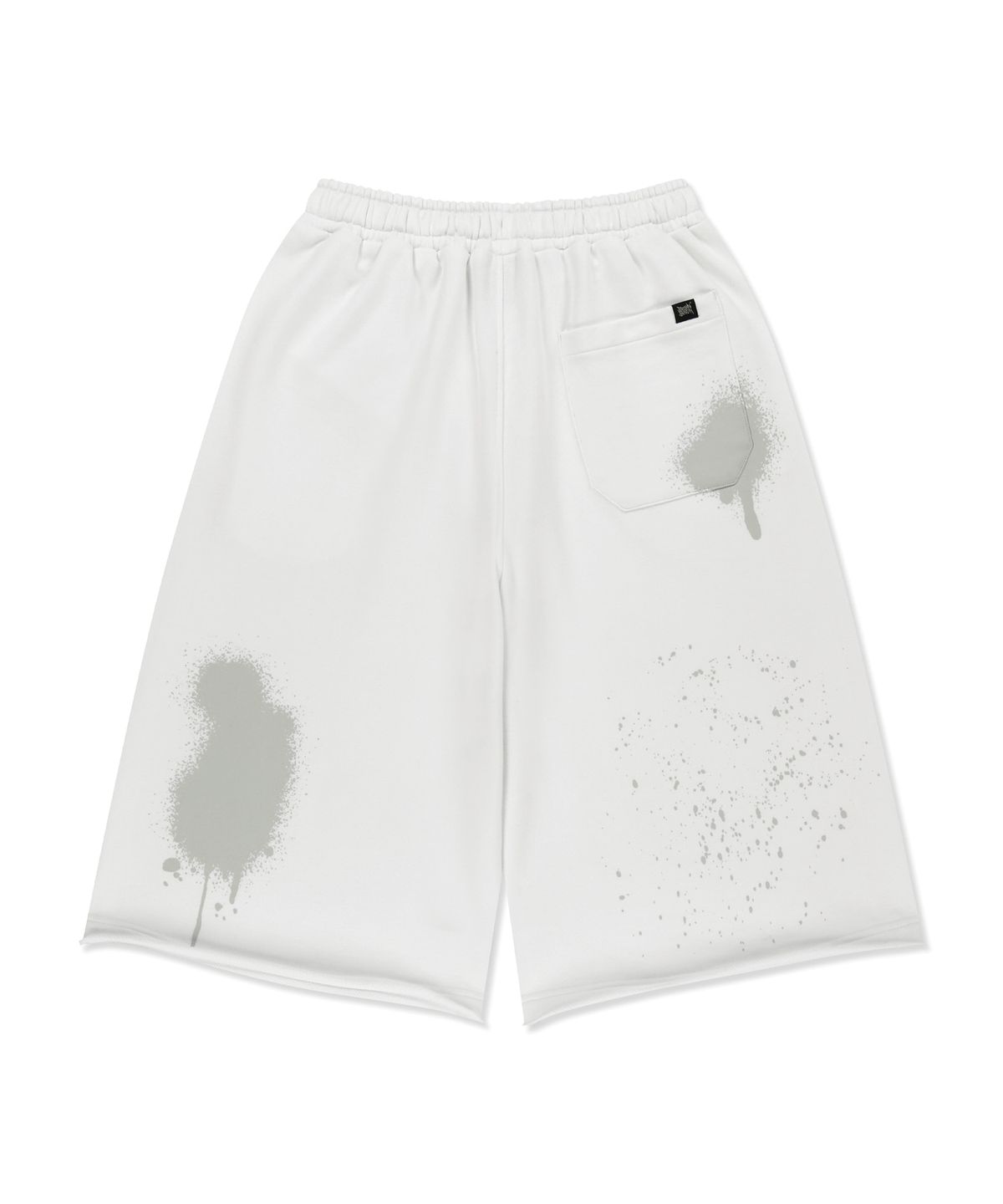 브라운브레스(BROWNBREATH) GRAFFITI SWEAT BERMUDA PANTS - WHITE
