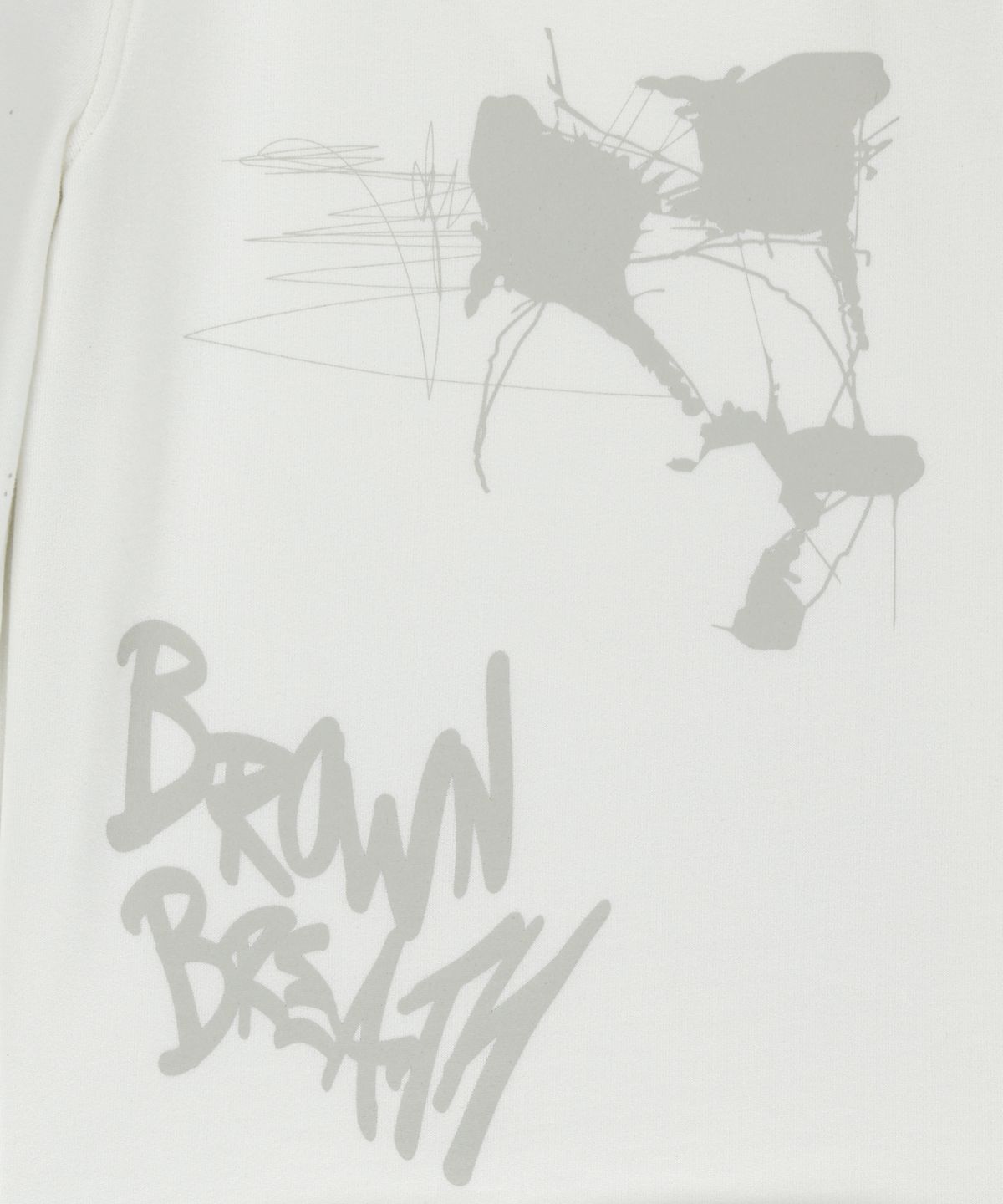 브라운브레스(BROWNBREATH) GRAFFITI SWEAT BERMUDA PANTS - WHITE