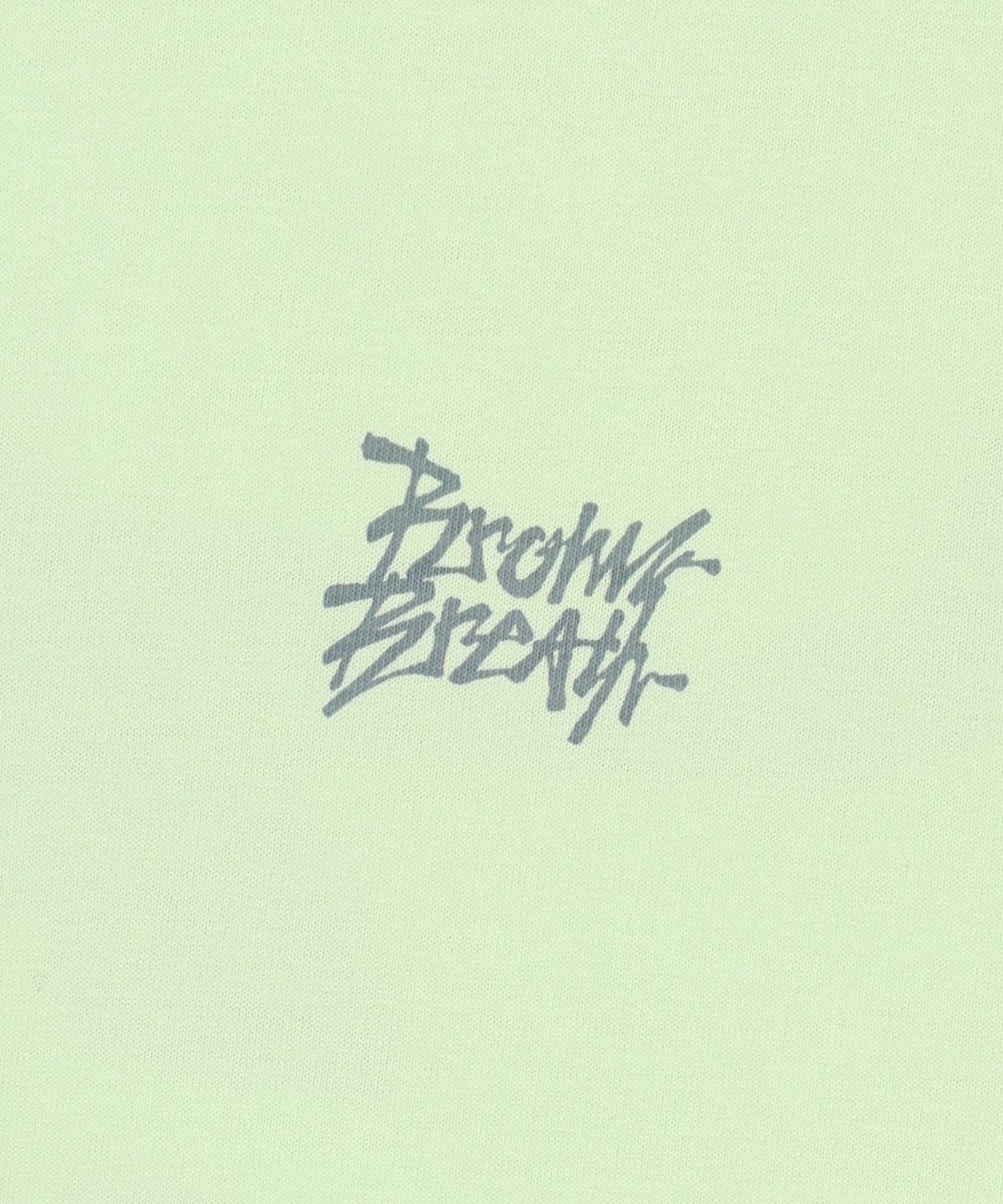 브라운브레스(BROWNBREATH) KICKFLIP GRAPHIC TEE - LIME