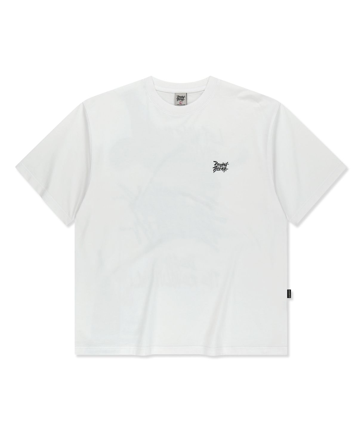 브라운브레스(BROWNBREATH) KICKFLIP GRAPHIC TEE - WHITE